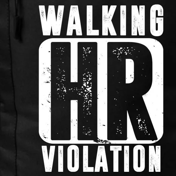 Walking HR Violation Funny Daily Commute Backpack