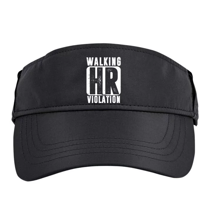 Walking HR Violation Funny Adult Drive Performance Visor