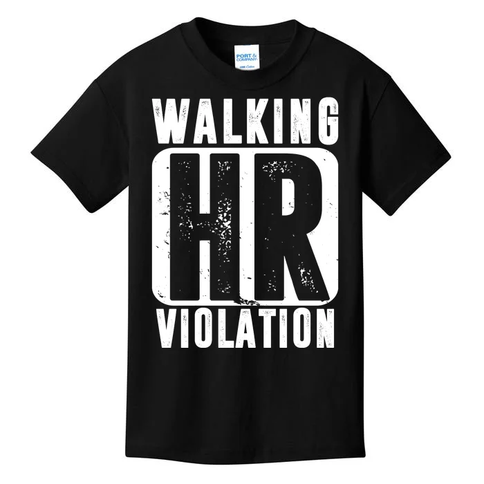 Walking HR Violation Funny Kids T-Shirt