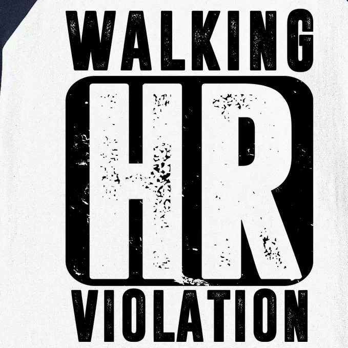 Walking HR Violation Funny Baseball Sleeve Shirt