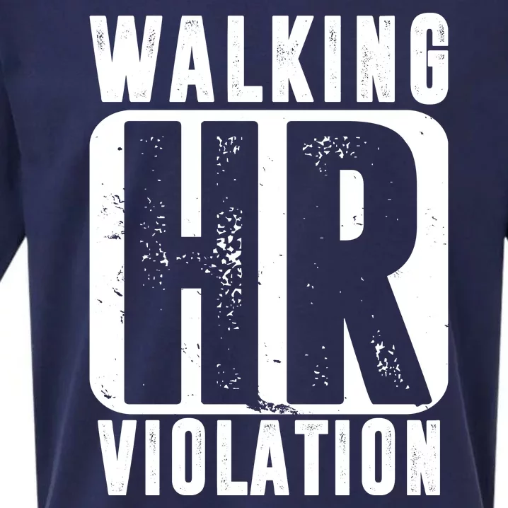 Walking HR Violation Funny Sueded Cloud Jersey T-Shirt