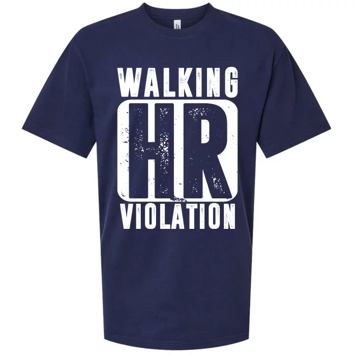 Walking HR Violation Funny Sueded Cloud Jersey T-Shirt