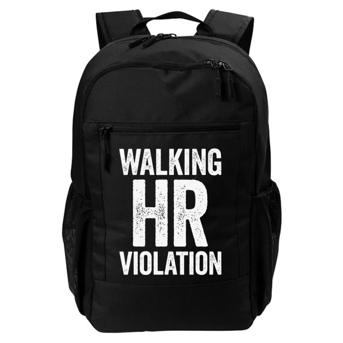 Walking HR Violation Funny Meme Daily Commute Backpack