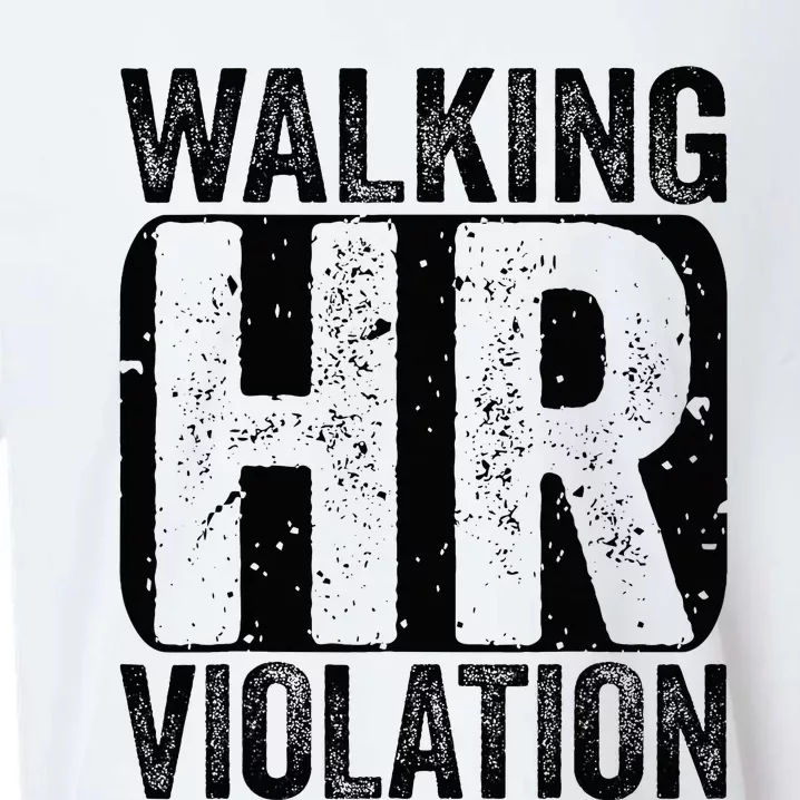 Walking HR Violation Nightmare Office Funny Sueded Cloud Jersey T-Shirt