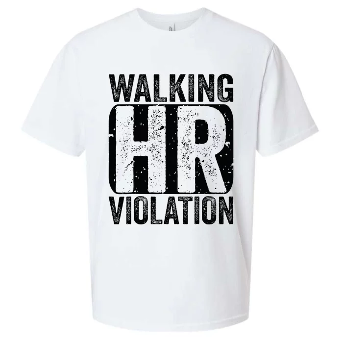 Walking HR Violation Nightmare Office Funny Sueded Cloud Jersey T-Shirt