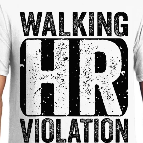 Walking HR Violation Nightmare Office Funny Pajama Set