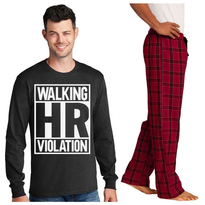 Walking Hr Violation Long Sleeve Pajama Set