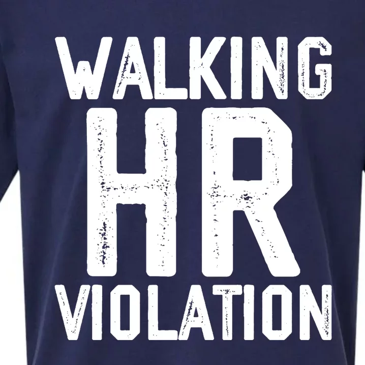 Walking HR Violation HR Human Resources Nightmare Sueded Cloud Jersey T-Shirt