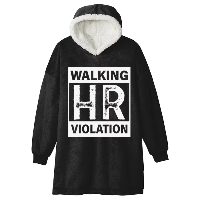 Walking Hr Violation Hooded Wearable Blanket