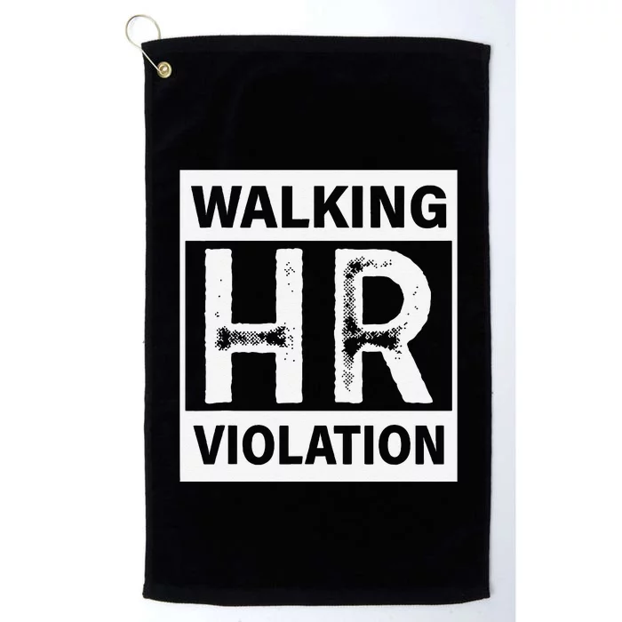 Walking Hr Violation Platinum Collection Golf Towel