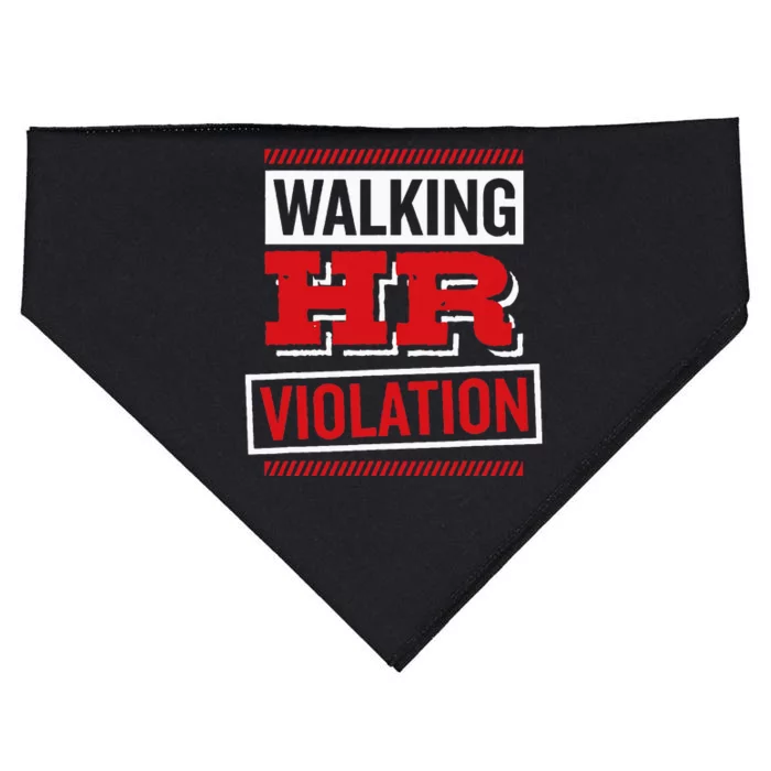 Walking Hr Violation Human Resource USA-Made Doggie Bandana