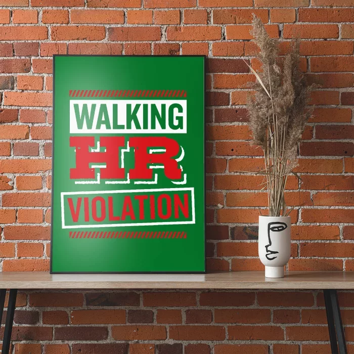 Walking Hr Violation Human Resource Poster