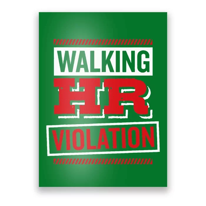 Walking Hr Violation Human Resource Poster