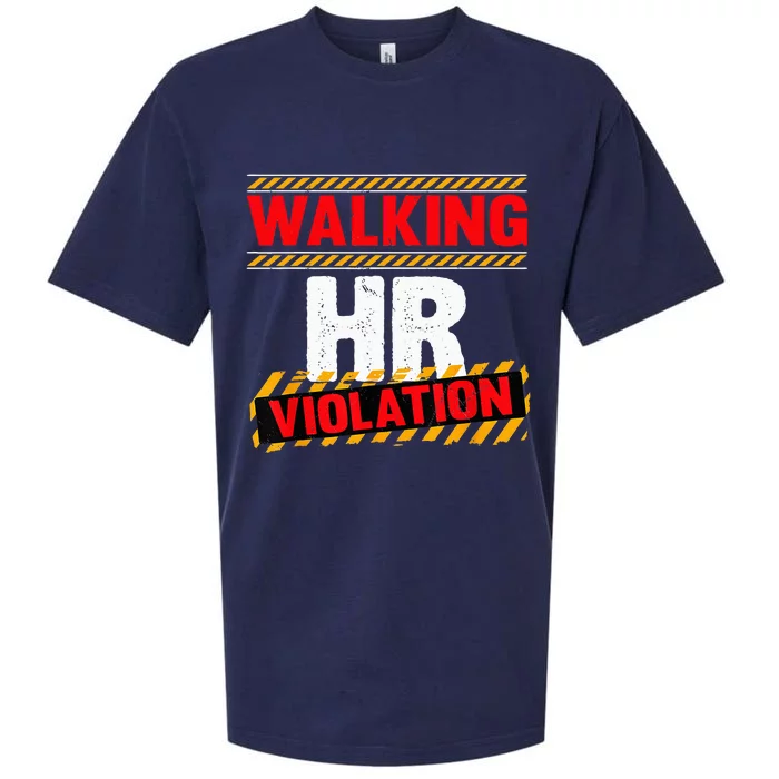 Walking hr violation Sueded Cloud Jersey T-Shirt