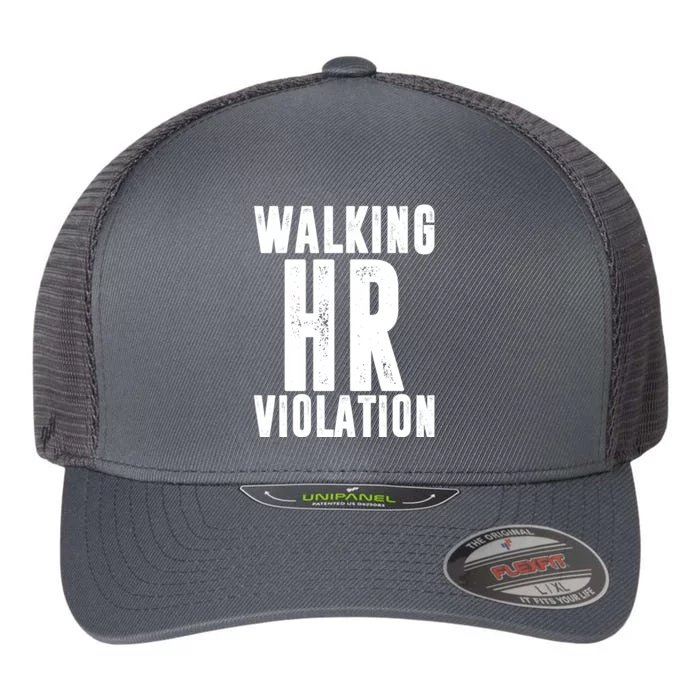 Walking HR Violation Human Resource Flexfit Unipanel Trucker Cap