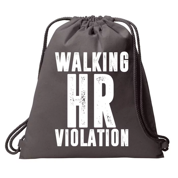 Walking HR Violation Human Resource Drawstring Bag