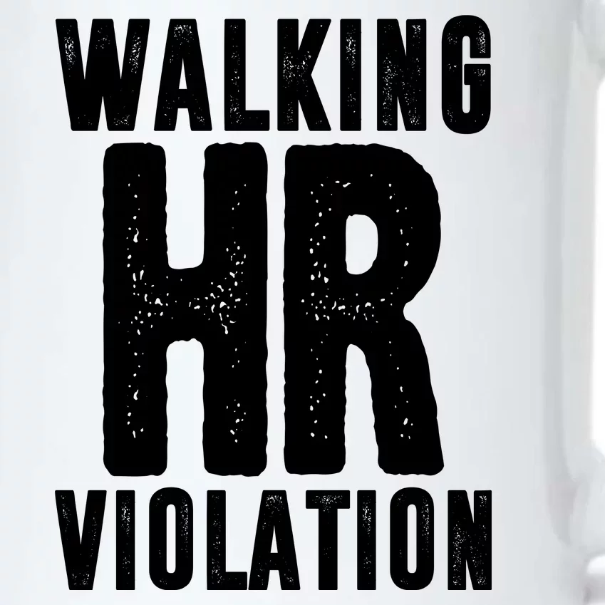 Walking Hr Violation Funny Work Black Color Changing Mug