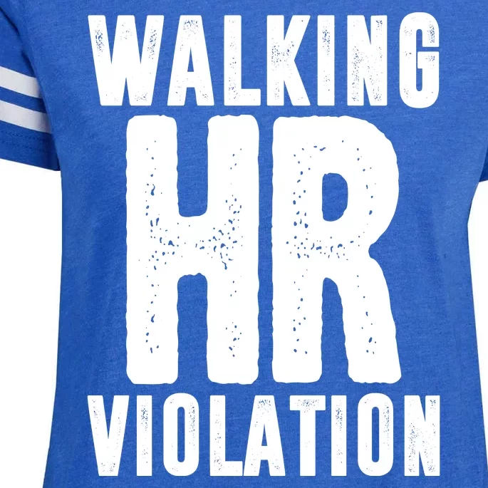 Walking Hr Violation Funny Work Enza Ladies Jersey Football T-Shirt