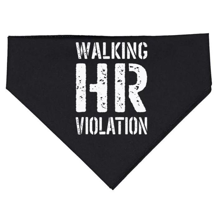 Walking HR Violation Human Resources USA-Made Doggie Bandana