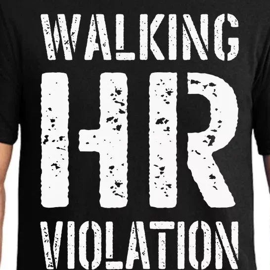 Walking Hr Violation Human Resources Pajama Set