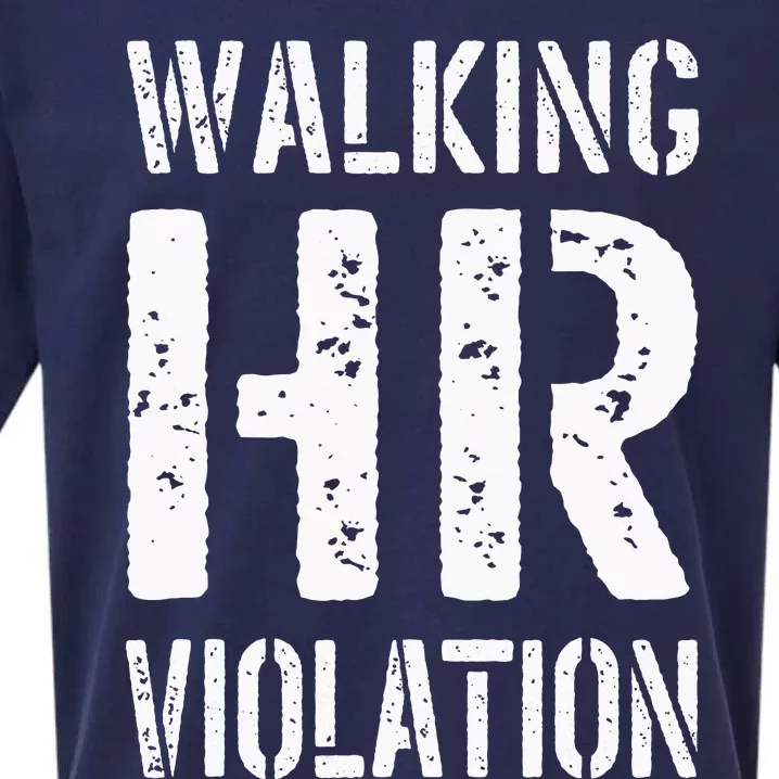 Walking Hr Violation Human Resources Sueded Cloud Jersey T-Shirt