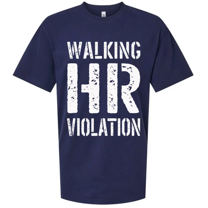 Walking Hr Violation Human Resources Sueded Cloud Jersey T-Shirt