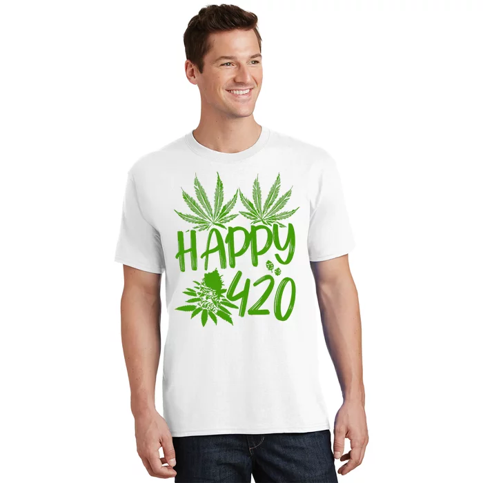 Weed Heart Valentines Day Cannabis 420 T-Shirt