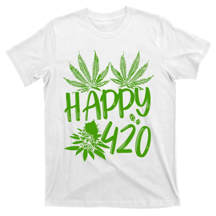 Weed Heart Valentines Day Cannabis 420 T-Shirt