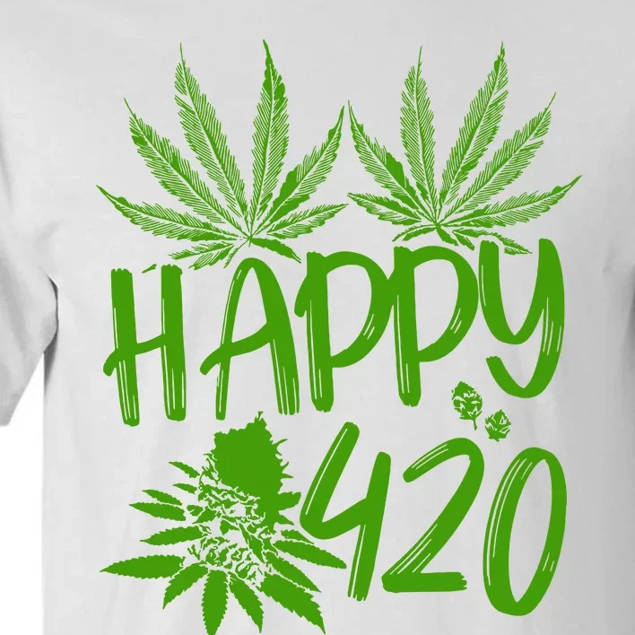 Weed Heart Valentines Day Cannabis 420 Tall T-Shirt