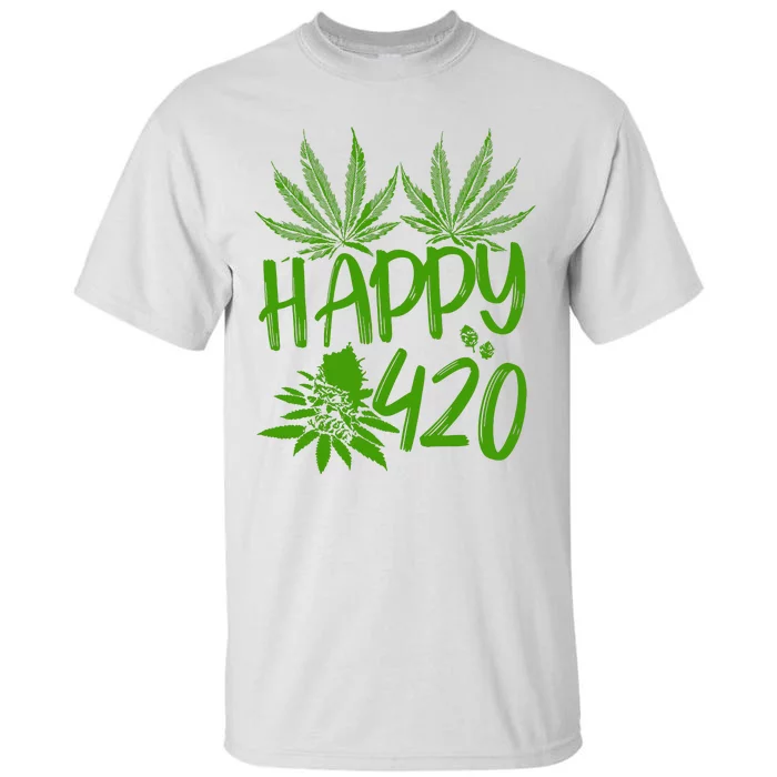 Weed Heart Valentines Day Cannabis 420 Tall T-Shirt