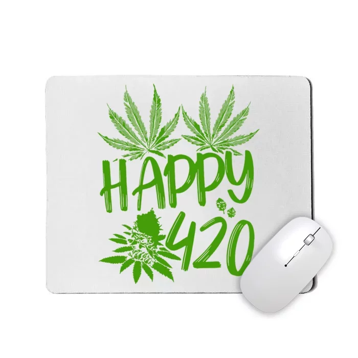 Weed Heart Valentines Day Cannabis 420 Mousepad