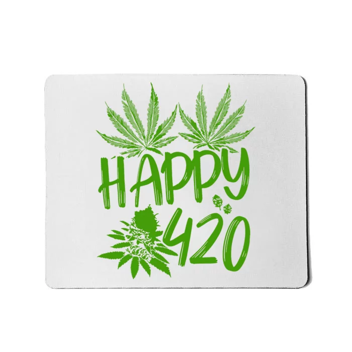 Weed Heart Valentines Day Cannabis 420 Mousepad