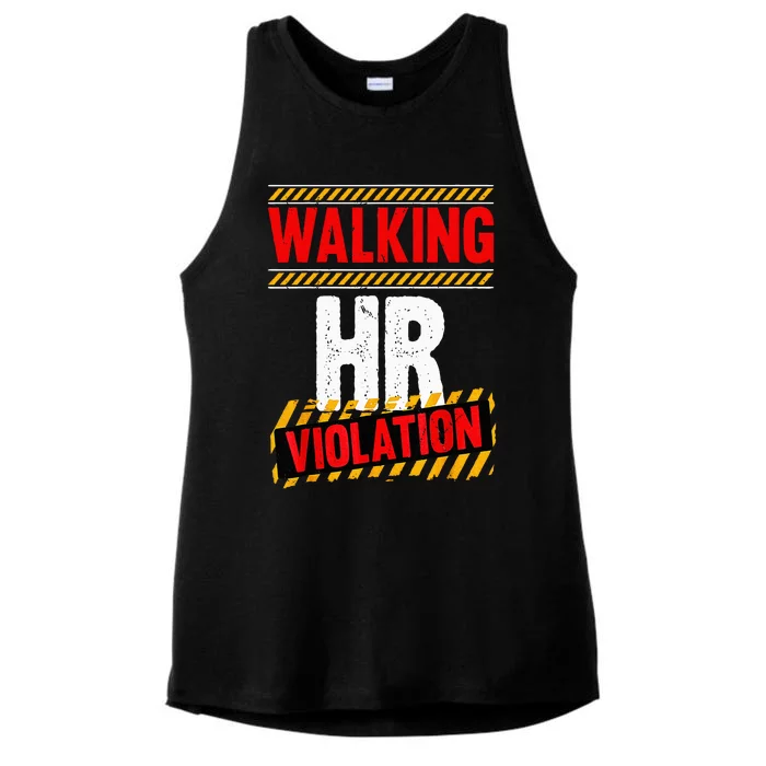 Walking hr violation Ladies Tri-Blend Wicking Tank