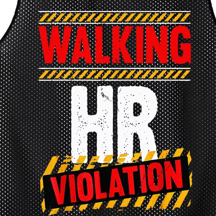 Walking hr violation Mesh Reversible Basketball Jersey Tank