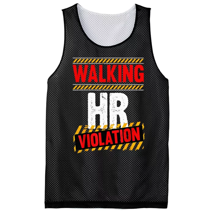 Walking hr violation Mesh Reversible Basketball Jersey Tank