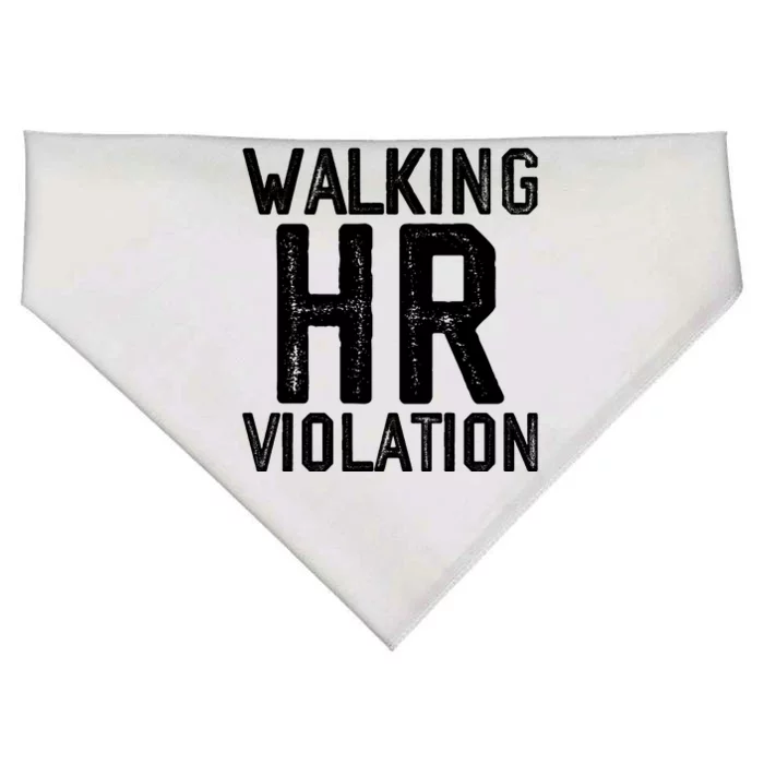 Walking HR Violation HR Human Resources Nightmare USA-Made Doggie Bandana