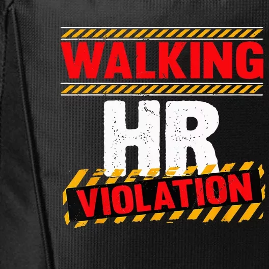 Walking HR Violation Funny Coworker City Backpack