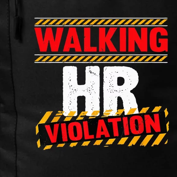 Walking HR Violation Funny Coworker Daily Commute Backpack