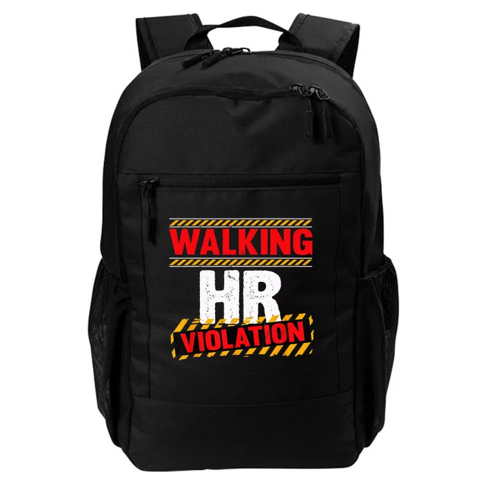 Walking HR Violation Funny Coworker Daily Commute Backpack