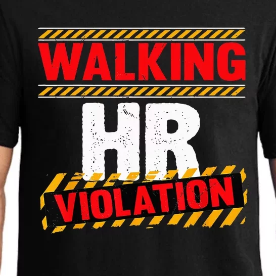 Walking HR Violation Funny Coworker Pajama Set