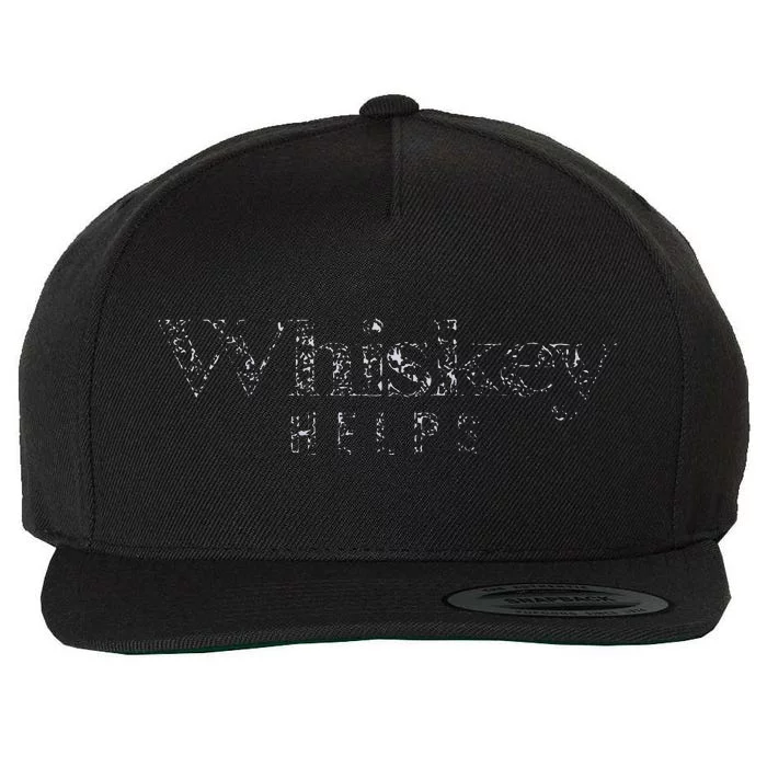 Whiskey Helps Wool Snapback Cap