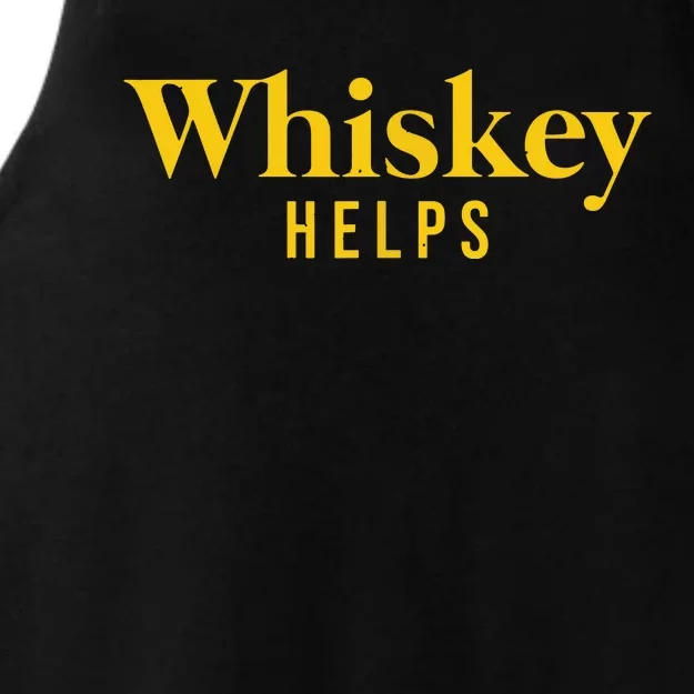 Whiskey Helps Ladies Tri-Blend Wicking Tank