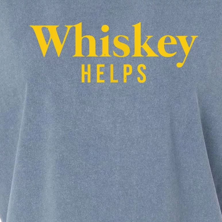 Whiskey Helps Garment-Dyed Women's Muscle Tee