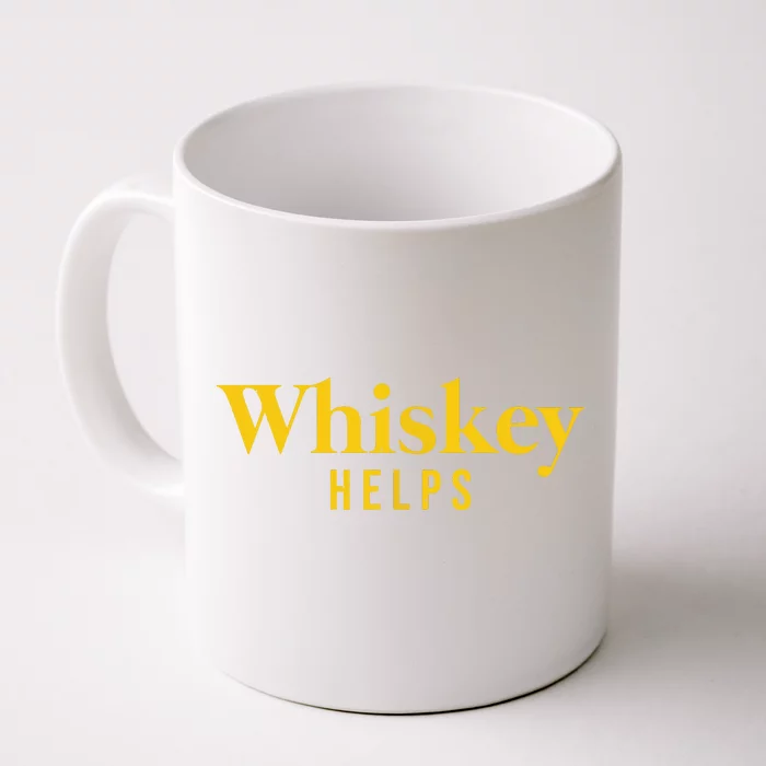 Whiskey Helps Front & Back Coffee Mug