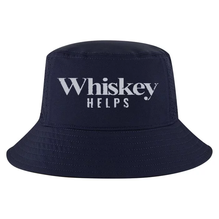 Whiskey Helps Cool Comfort Performance Bucket Hat