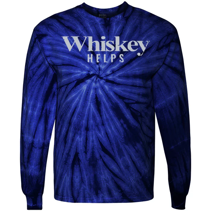 Whiskey Helps Tie-Dye Long Sleeve Shirt