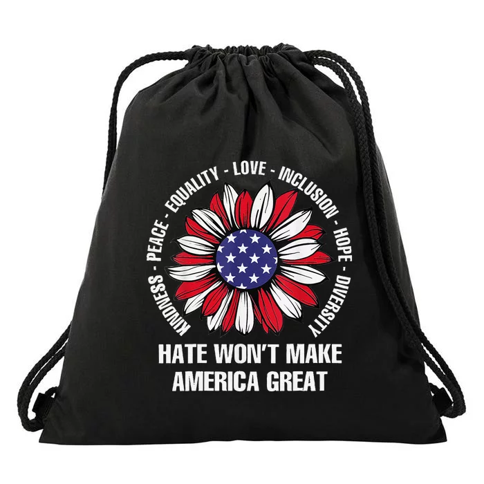 Women Hate Wont Make America Great Gift Drawstring Bag