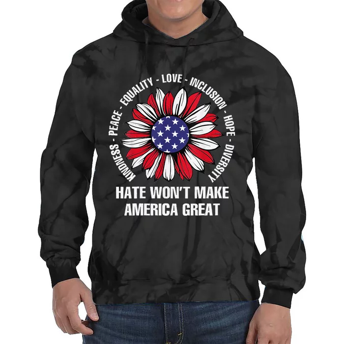 Women Hate Wont Make America Great Gift Tie Dye Hoodie