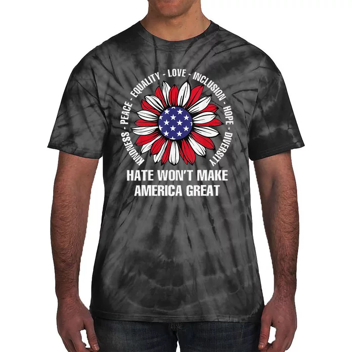 Women Hate Wont Make America Great Gift Tie-Dye T-Shirt