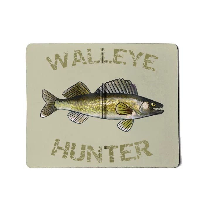 Walleye Hunter Walleye Fishing Walleye Zip Hoodie Mousepad